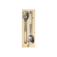 Jean Dubost Laguiole Simplicite Salad Server Set 2-Piece Ivory, SI97888