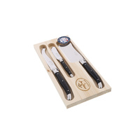 Jean Dubost Maison Cheese Set 3-Piece Black, MAB97326