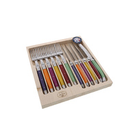 Jean Dubost Maison Steak Set 12-Piece Mixed Colours, MAM13692