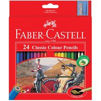 Faber-Castell - Colouring Pencils- 24 Classic Colour Pencils + Sharpener
