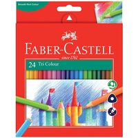 Faber-Castell - Colouring Pencils- Tri Colour 24 Pack