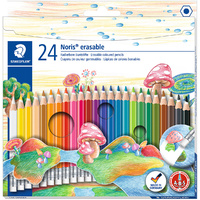 Staedtler Colouring Pencils- Noris Erasable 24 Pack 144 C24