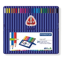 Staedtler ergo soft Triangular Coloured Pencils 24P 157 SB24