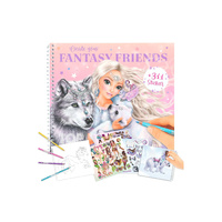 Depesche TOPModel Colouring Sticker Book Create Your Fantasy Friends ICEWORLD, E0012072