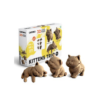 Cartonic 3D Cardboard Puzzle Kittens Trio, CARTKITTENS