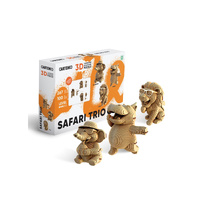 Cartonic 3D Cardboard Puzzle Safari Trio, CARTTRIOSAF