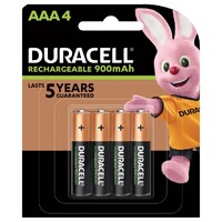 Duracell Recharge Ultra AAA batteries 4 Pack 900mAh 