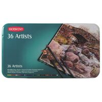Derwent Artists Blendable Colour Pencils 36p in Metal Tin Case R32085