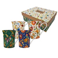 Queens By Churchill Royale Mug 200mL Hidden World India (Set of 4), Whitehill HIDW02011