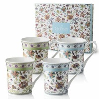 Queen's  Mugs - Antique Floral Whitehill Assorted Royal Mugs Coffee Tea