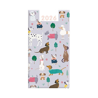 2026 Diary Fashion Slim Week to View Dogs, Design Group YCORDIA4A004
