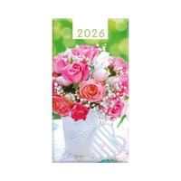 2026 Diary Fashion Slim Week to View Roses, Design Group YCORDIA4A005