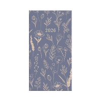 2026 Diary Fashion Slim Week to View Floral Kraft Mono, Design Group YCORDIA4A007
