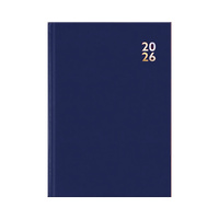 2026 Diary Deluxe A5 Day to Page Hard Cover Blue, Design Group YCORDIA4A018