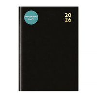 2026 Diary Appointment A4 Day to Page Hard Cover Black, Design Group YCORDIA4A022