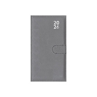 2026 Diary Premium Slim Week to View with Pen Grey, Design Group YCORDIA4A031