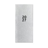 2027 Diary Design Group Fashion Glitter Slim Week to View Silver, YCORDIA5A003