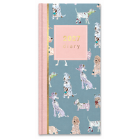 2027 Diary Design Group Fashion Dogs Slim Week to View Light, YCORDIA5A004