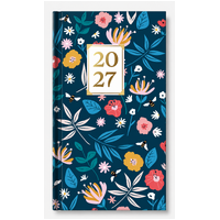 2027 Diary Design Group Fashion Floral Slim Week to View Blue, YCORDIA5A007