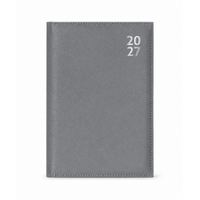 2027 Diary Design Group Premium A6 Week to View Silver, YCORDIA5A025