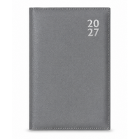 2027 Diary Design Group Premium A4 Week to View Silver, YCORDIA5A029