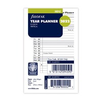 2022 Refill Filofax Year Planner Mini Vertical 22-68102