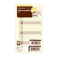 2022 Refill Filofax Year Planner Personal Vertical Cotton Cream 22-68408