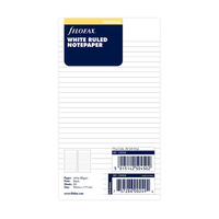 Undated Refill Filofax Ruled Paper Personal White FF-133008