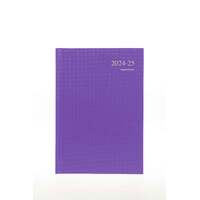 2024-2025 Fin Year Diary Collins Essential A4 Day to Page Purple w/ Appt ESSA41M.55