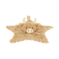 Keel Toys Keeleco Baby Blanket 32cm Highland Cow Soft Baby Comforter, 47C0327250