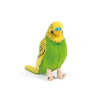 Living Nature Plush 14cm Yellow Budgerigars with Sound, KC-AN394Y