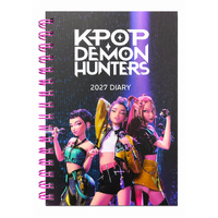 2027 Planner Diary Kpop Demon Hunters A5 Day to Page, Pyramid I02347