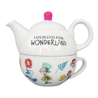 Disney Home Tea Set Tea For One Alice In Wonderland, Jasnor HBTFOR1DC02