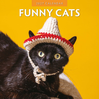 2027 16-Month Calendar Funny Cats Square Wall, Red Robin RR271028