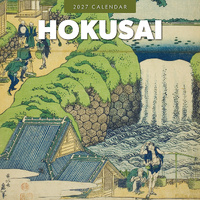 2027 16-Month Calendar Hokusai Square Wall, Red Robin RR271106
