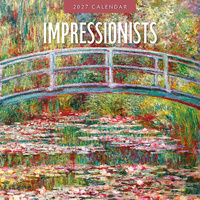 2027 16-Month Calendar Impressionists Square Wall, Red Robin RR271107