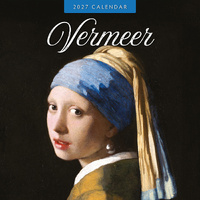 2027 16-Month Calendar Vermeer Square Wall, Red Robin RR271116