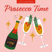 2027 16-Month Calendar Prosecco Time Square Wall, Red Robin RR271139