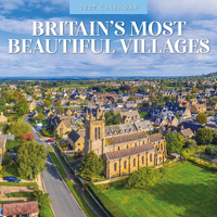 2027 16-Month Calendar Britain's Most Beautiful Villages Square Wall, Red Robin RR271145