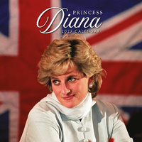 2027 16-Month Calendar Princess Diana Square Wall, Red Robin RR271158