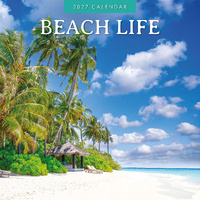 2027 16-Month Calendar Beach Life Square Wall, Red Robin RR271295