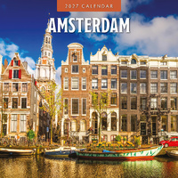 2027 16-Month Calendar Amsterdam Square Wall, Red Robin RR271315