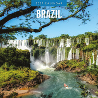 2027 16-Month Calendar Brazil Square Wall, Red Robin RR271318