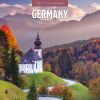 2027 16-Month Calendar Germany Square Wall, Red Robin RR271329