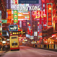 2027 16-Month Calendar Hong Kong Square Wall, Red Robin RR271331