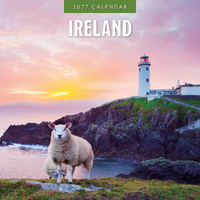 2027 16-Month Calendar Ireland Square Wall, Red Robin RR271332