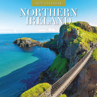 2027 16-Month Calendar Northern Ireland Square Wall, Red Robin RR271356
