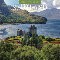 2027 16-Month Calendar Scotland Square Wall, Red Robin RR271358