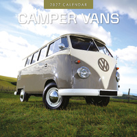 2027 16-Month Calendar Camper Vans Square Wall, Red Robin RR271367