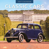 2027 16-Month Calendar Classic Cars Square Wall, Red Robin RR271370